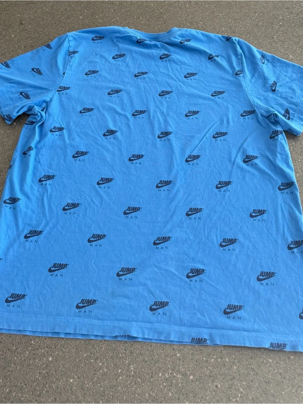 Nike Air Jordan Jumpman All Over Print T Shirt Blue Mens Size XL